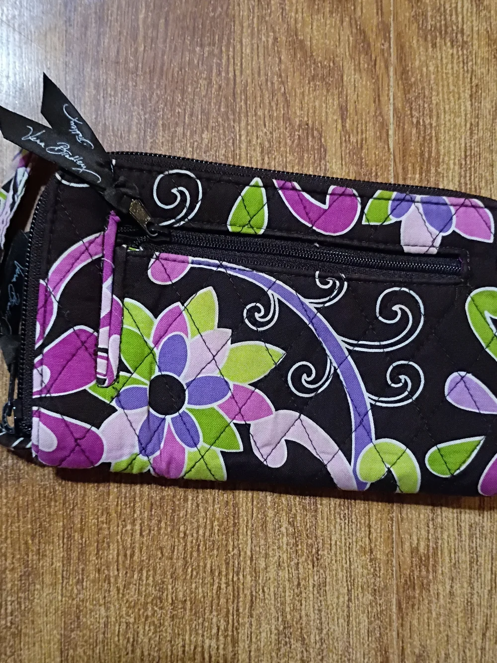 Vera Bradley Shoulder Bag  Floral Hipster Medium Bag With Matching Wallet